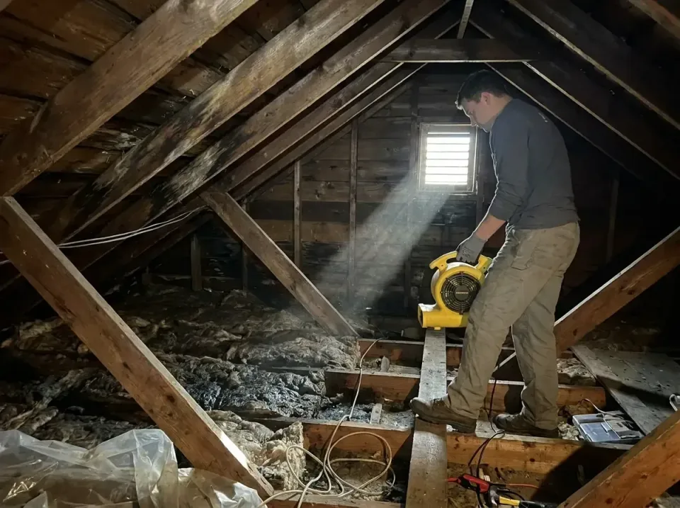 attic-water-damage-drying-proc-007 — frequently asked questions, Emergency Water Extraction & 24/7 Flood Response in Calcium…